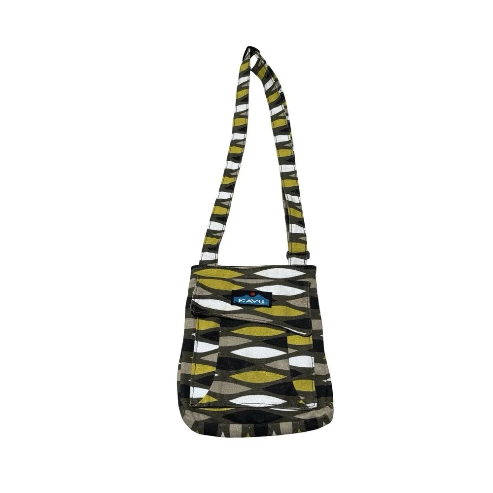 KAVU Keeper Crossbody Bag Keeper Sling Canvas Patterned